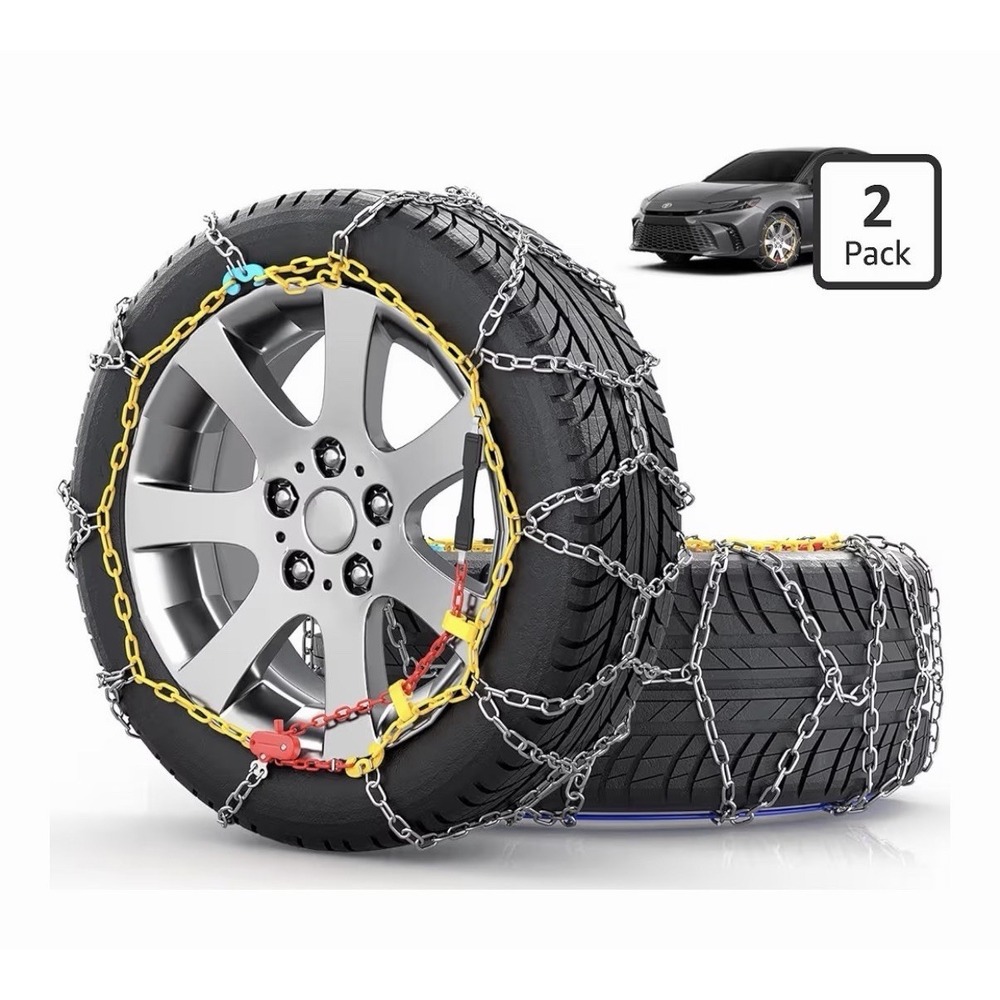 Tire Snow Chains for Passenger Cars Tires 215 225 235 245 255 265 Set of 2 KN120